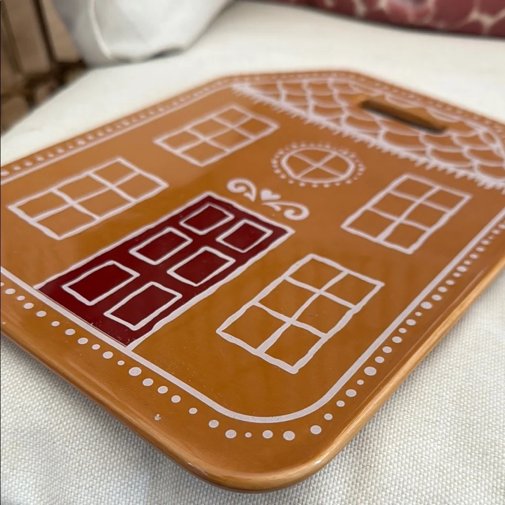 Gingerbread House Cutting Board - Brown and Red target holiday Christmas